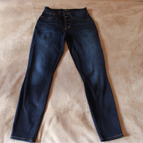 Lucky Brand Women's High Rise Dark Blue Jeans - Picture 2 of 6